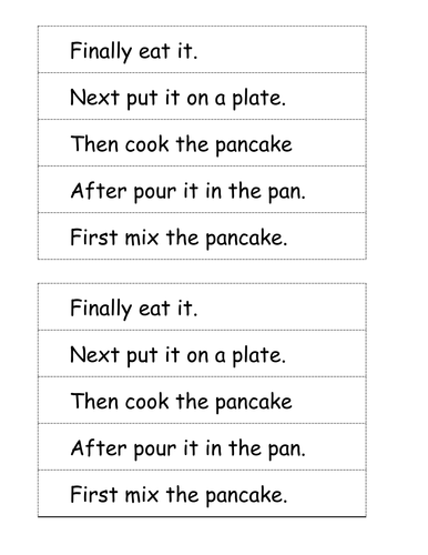 Pancake Day - Instructions by ruthbentham - Teaching 