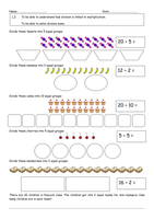 division by sharing worksheets by flicktrimming uk teaching resources