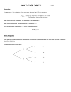 Probability tree diagrams | Teaching Resources