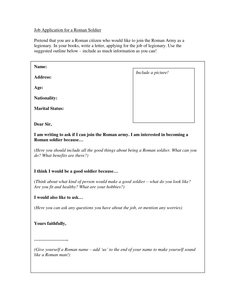 application letter ks2