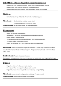 Biofuels worksheets activities cloze by cmacfarlane - UK Teaching
