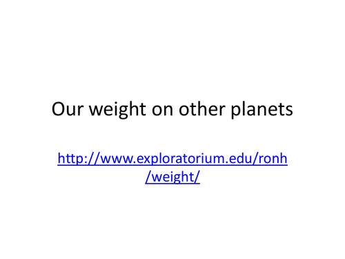 Worksheets Mass Vs Weight Worksheet mass and weight on other planets by ameliepira teaching our presentation ppt