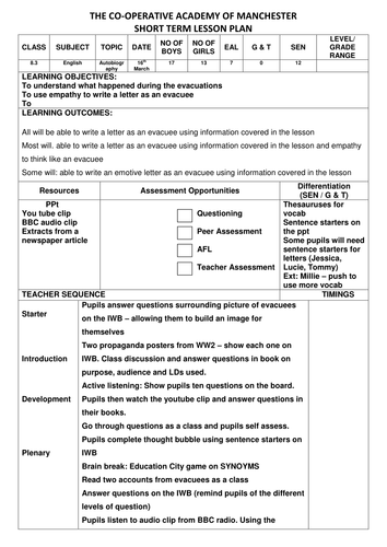 Evacuation creative writing 06 image