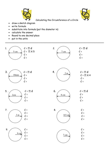 circumference-of-circles-easy-worksheet-ks3-teaching-resources