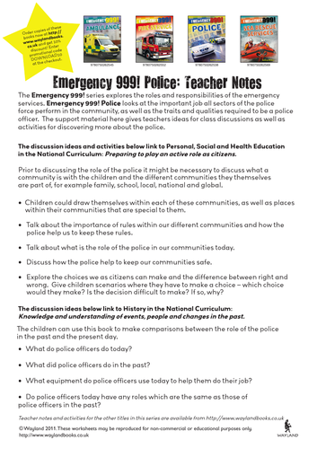 Emergency 999 - The Police | Teaching Resources