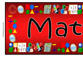 Banners For Displays Maths Teaching Resources