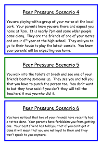 peer pressure persuasive speech