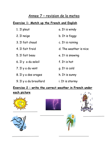 Revision weather | Teaching Resources
