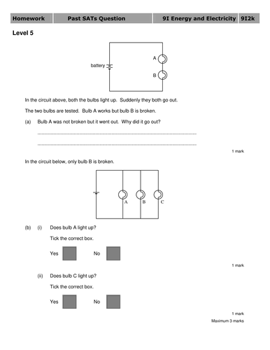 Current Electricity in Series Circuits | Teaching Resources