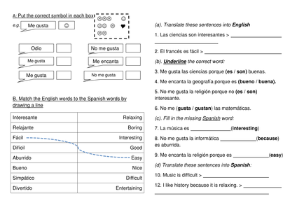 Education college subjects in spanish Education college subjects in spanish