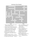 Macbeth: Printable Crossword Resource for Act 1 | Teaching Resources