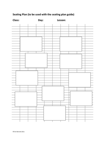 Seating Plan Layout Template