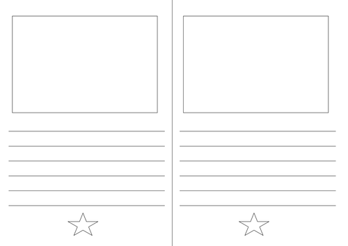 Pages for children to make a book | Teaching Resources