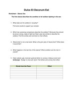 Dulce Et Decorum Est by Owen - Notes and Analysis | Teaching Resources