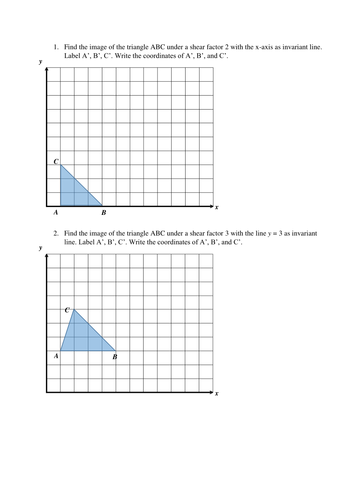 GCSE Maths: Shear transformation lesson. by oralhurt - Teaching ...