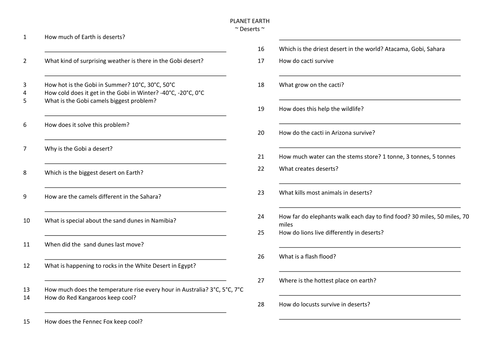 Printables Planet Earth Pole To Pole Worksheet bbc planet earth worksheets bloggakuten