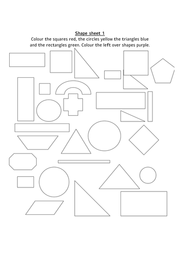 Shape workbook | Teaching Resources