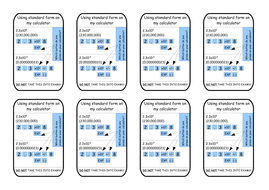 How to use Standard Form on your calculator | Teaching Resources