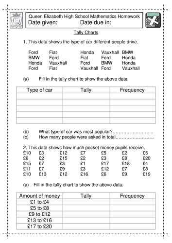 Tally Charts | Teaching Resources