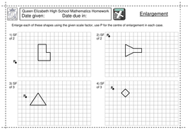 Printables Scale Factor Worksheet ks3 enlargement by a scale factor worksheet jlcaseyuk worksheet
