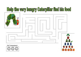 the very hungry caterpillar maze | Teaching Resources