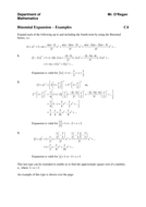 ks5 maths core 4c4 binomial expansion worksheets teaching resources