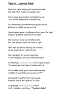 Year 6 Leavers Poem by DEBRAKAY57 - Teaching Resources - Tes