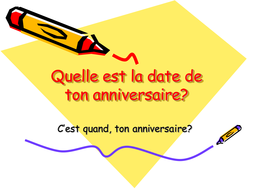 Mon Anniversaire My Birthday In French Teaching Resources