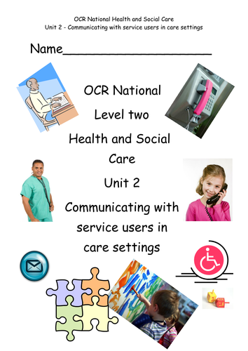 OCR National level 2 health and social care | Teaching Resources