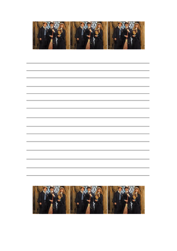 harry potter writing paper teaching resources