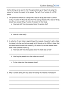 Worksheet - Carbon Dating | Teaching Resources