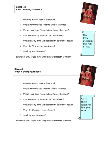Elizabeth I | Teaching Resources