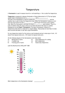 Temperature worksheet | Teaching Resources