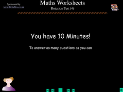 rotating shapes worksheet4 teaching resources
