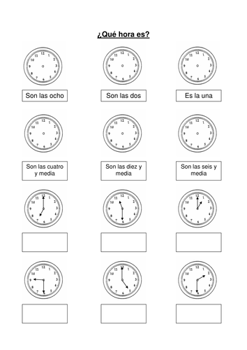 Mi horario by mmullen - Teaching Resources - TES