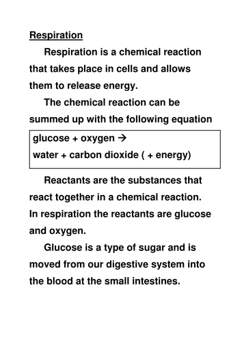 An Active Lesson on Respiration by hughsie36 - Teaching Resources - TES