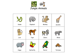 Jungle Art Activities Widgit Instructions by michaella.t - Teaching ...