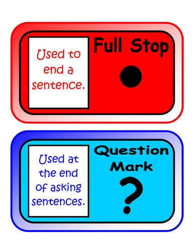 Punctuation Display Posters by sairer - Teaching Resources - TES
