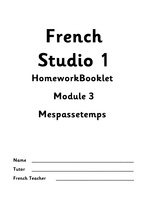 french homework booklet