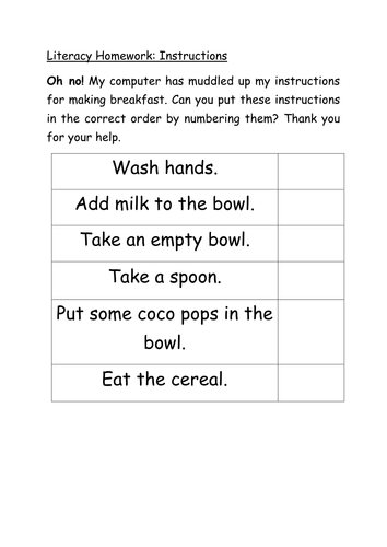 Bad instructions examples ks2 image