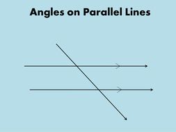 Angles of Parallel Lines PowerPoint | Teaching Resources