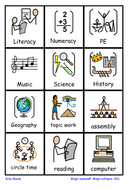 Visual timetable - Primary phase using Widgit CIP2 by beatlesfan ...