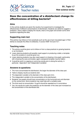 GCSE Biology How Science Works pack | Teaching Resources