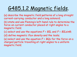 AS Lesson on magnetic fields | Teaching Resources