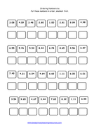 year 6 maths worksheet ordering numbers teaching resources