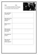 Martin Luther King Black History Literacy Lessons by MilkyZo - Teaching