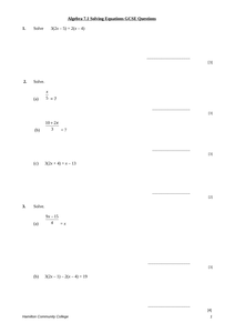 Solving Equations Worksheets by mrbuckton4maths - UK Teaching Resources