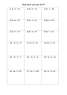 Solving Equations Worksheets By Mrbuckton4maths Teaching Resources