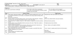 Results table | Teaching Resources