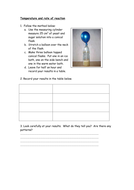 fun rates of reaction experiments